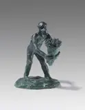 Ohne Titel (Affe mit Blumenstrauß) by Jörg Immendorff, 2006, Bronze, sold Dec 2013