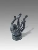 Jörg Immendorff, Ohne Titel (Affe auf dem Bauch liegend, den Kopf nach oben), 2006, Bronze