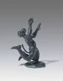 Ohne Titel (Affe kniend, Arme nach oben) by Jörg Immendorff, 2006, Bronze, sold Dec 2013