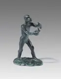 Jörg Immendorff, Ohne Titel (Affe mit Flamme), 2006, Bronze