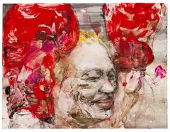 Andrea Bender, Ohne Titel (Regina Halmich), 2010, Acrylic