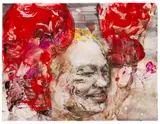 Andrea Bender, Ohne Titel (Regina Halmich), 2010, Acrylic