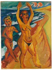 Max Pechstein, Schrei am Meer, 1919, Oil on canvas