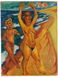 Max Pechstein, Schrei am Meer, 1919, Oil on canvas