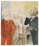 Otto Dix, Börsenspekulanten, 1923, Pen and India ink