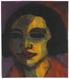 Mädchenkopf by Emil Nolde, 1920, Watercolor, sold Dec 2013