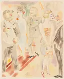 Presseball in Berlin by George Grosz, 1928, Watercolor, sold Dec 2013