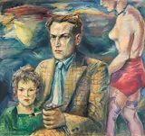 Kurt Weinhold, Selbstbildnis II (mit Jacke), 1931, Oil on canvas