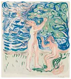 Edvard Munch, Neutralia, 1915, Lithograph in colors