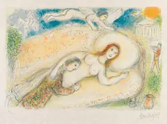 Circe by Marc Chagall, 1974, Lithograph in colors, sold Dec 2013