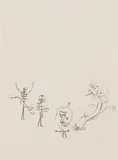 Paul Klee, Maskenspiel, 1929, Pen and ink drawing