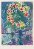 Marc Chagall, Couple et Poisson, 1967, Lithograph in colors