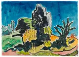 Landschaft by Karl Schmidt-Rottluff, 1960, Watercolor, sold Dec 2013