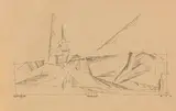 Lyonel Feininger, Nermsdorf, 1934, Pen and India ink drawing