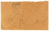 Zwei sitzende Akte by Ernst Ludwig Kirchner, 1912, Pencil drawing, sold Dec 2013