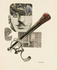 George Grosz, Crime doesnt´t pay - The Case of the own Club, 1932, Collage