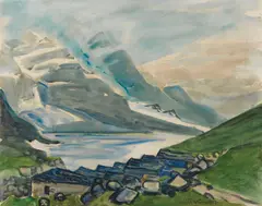Bergsee by Max Pechstein, 1923, Watercolor, sold Dec 2013