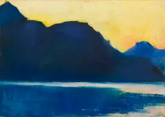 Gardasee by Lesser Ury, 1890, Pastel, sold Dec 2013