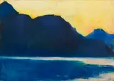 Lesser Ury, Gardasee, 1890, Pastel