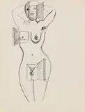 Salvador Dalí, Nu debout aux Fenêtres