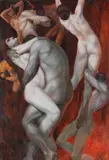Arnold Rechberg, Die Verdammten, 1910, Oil on panel