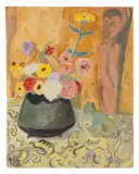 Zinnien by Erich Heckel, 1922, Watercolor, sold Dec 2013