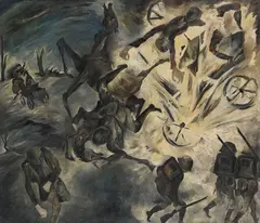 Der Kolonnenweg anno 17 by Curt Ehrhardt, 1933, Oil on canvas, sold Dec 2013