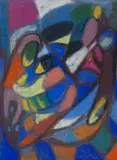 Adolf Hölzel, Komposition, 1928, Pastel