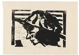 Emil Nolde, Junges Mädchen I, 1912, Woodcut