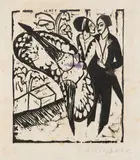 Schleudertanz by Ernst Ludwig Kirchner, 1912, Woodcut, sold Dec 2013