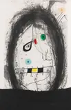 Joan Miró, L' Exilé Noir, 1969, Etching and aquatint in colors