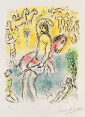 ... ich bin Odysseus by Marc Chagall, 1974, Lithograph in colors, sold Dec 2013
