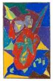 Adolf Hölzel, Engel auf rotem Fond, 1925, Pastel