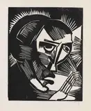 Maria by Karl Schmidt-Rottluff, 1918, Woodcut, sold Dec 2013