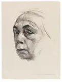 Selbstbildnis by Käthe Kollwitz, 1924, Chalk lithograph, sold Dec 2013