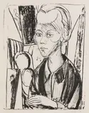 Erich Heckel, Frauenbildnis (Sidi Heckel), 1920, Lithograph