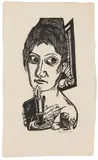 Max Beckmann, Frau mit Kerze