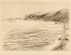 Ostseeküste by Emil Nolde, 1907, Etching, sold Dec 2013