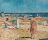Erich Büttner, Strand bei Heringsdorf nach Hochwasser, 1926, Oil on canvas
