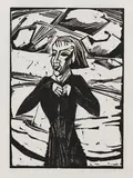 Mädchen am Meer by Erich Heckel, 1918, Woodcut, sold Dec 2013