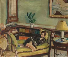 Eugen Spiro, Interieur, 1930, Oil on canvas