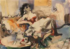 Zigeunerin by Schwimmer Max, 1930, Watercolor, sold Dec 2013