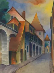 Prag by Christian Arnold, 1930, Watercolor, sold Dec 2013