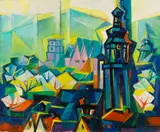 Joseph Friedrich Gustav Binder, Heidelberg (Kirche), 1935, Oil on canvas