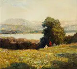 Otto Eduard Pippel, Picknick oberhalb des Tegernsees