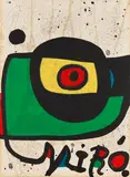 Miró. Pintura by Joan Miró, 1978, Lithograph in colors, sold Dec 2013