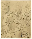 Bruno Voigt, Oh Tannenbaum, 1932, Pen and India ink drawing