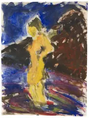 Friedrich Einhoff, Badende, 1924, Gouache