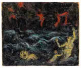 Jacob Steinhardt, Ertrinkende, 1912, Oil on panel