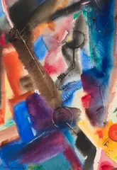 Ohne Titel by Peter Röhl, 1920, Watercolor, sold Dec 2013